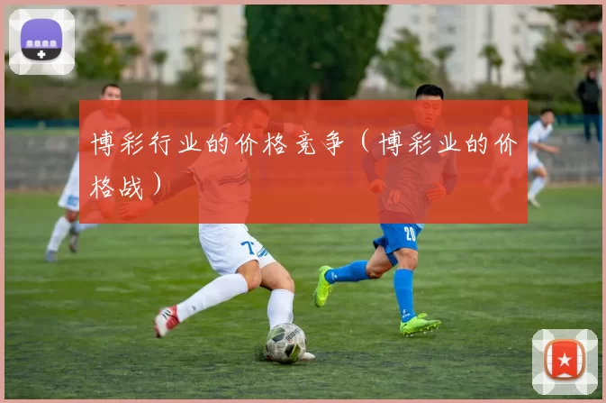 博彩行业的价格竞争（博彩业的价格战）